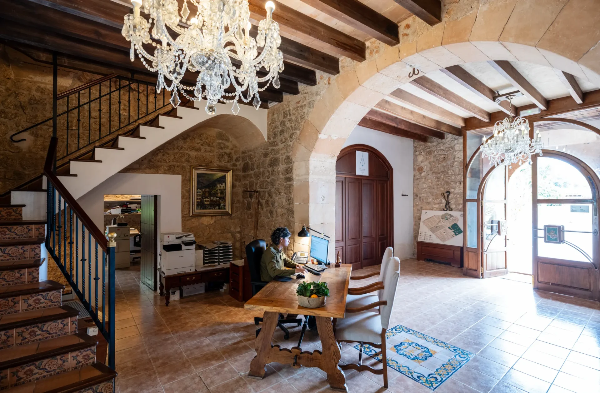 Reception Hotel Sa Bassa Rotja Finca Son Orell Hideaway Porreres Mallorca-1060502